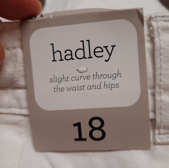NWT Gap (size 18) Hadley Linen Pants White - Picture 5 of 8